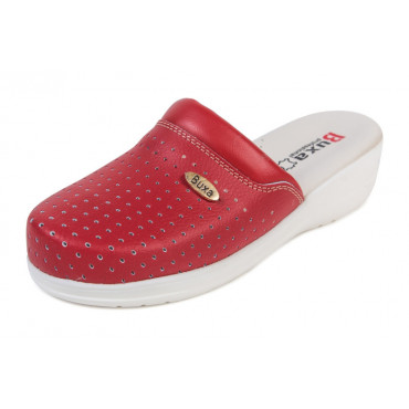 Odpružená zdravotná obuv MED11 - Červená / Biela podrážka (40) K1